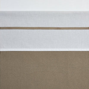 Meyco baby bies wieglaken - taupe - 75x100cm - 0.3 tog