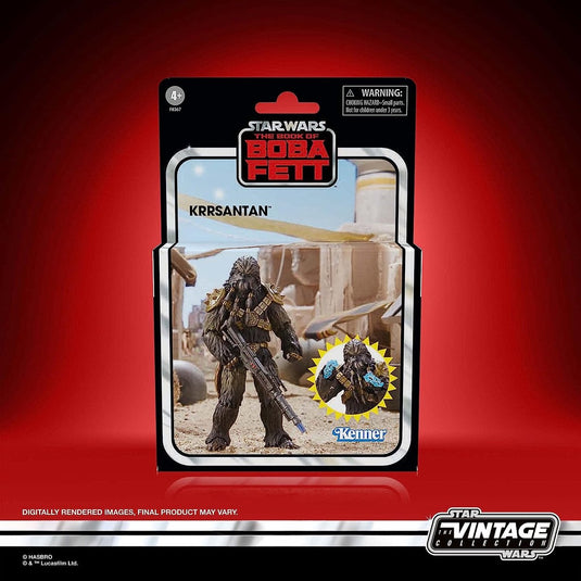 Disney hasbro star wars - the book of boba fett vintage collection krrsantan 10 cm actiefiguur - multicolours