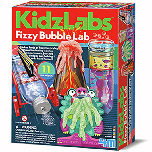 4m wetenschap en spel - jouw bruisend bubbel labo - 11 experimenten - scheikunde - kidzlabs - 5 jaar