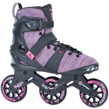 Tempish ayroo 3x90 dames skeelers – 3 wielen 90mm – fitness speed inline skates – zwart roze – maat 41