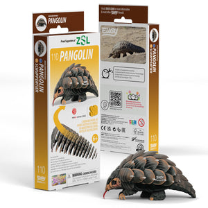 Eugy 3d puzzel - pangolin - wilde dieren - duurzaam - verzamel ze allemaal - 6 jaar
