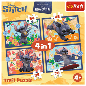 Trefl puzzel 4 in 1 stitch - 35+48+54+70 stukjes