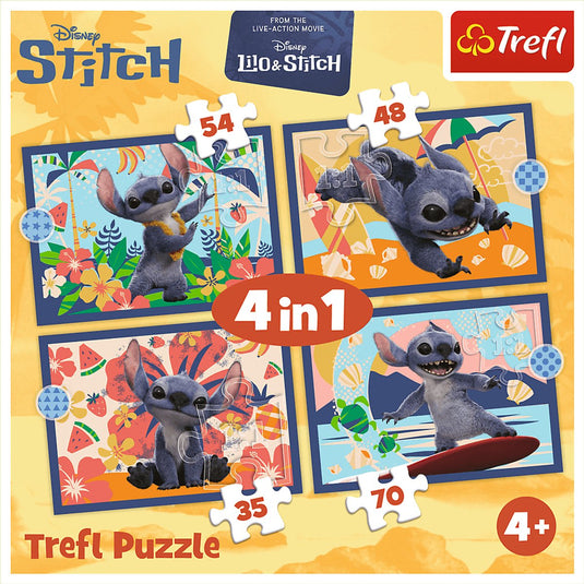Trefl puzzel 4 in 1 stitch - 35+48+54+70 stukjes