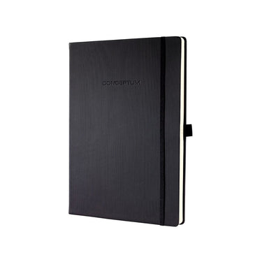 Sigel notitieboek - conceptum pure - a4 - zwart - hardcover - 194 pagina's - 80 grams - ruit - si-co111