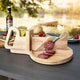 Mikamax worst guillotine - worstsnijder - worst snijplank - sausage guillotine - makkelijk schoon te maken - rvs mes - bamboe - 30 x 19cm