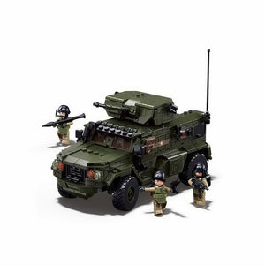 Sluban modelbricks typhoon vdvs gevechtsvoertuig – constructiespeelgoed modelbouw – bouwdoos met 519 bouwstenen – m38-b1179 vanaf 10 jaar