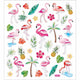 Creativ company flamingo stickervel met 37 gekleurde stickers