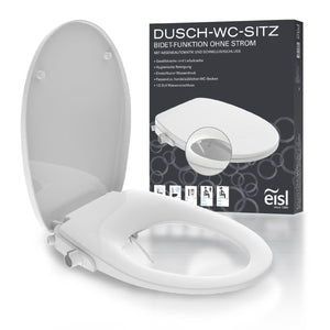 Eisl bidet douche wc-zitting opzetstuk - soft close - afklikbaar - wit