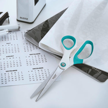 Leitz wow titanium roestvrijstalen schaar - ijsblauw