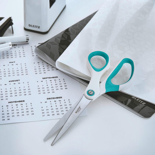 Leitz wow titanium roestvrijstalen schaar - ijsblauw