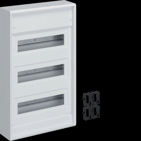 Hager va36cn distributiekast opbouw (op muur) aantal groepen: 36 aantal rijen: 3 inhoud: 1 stuk(s)