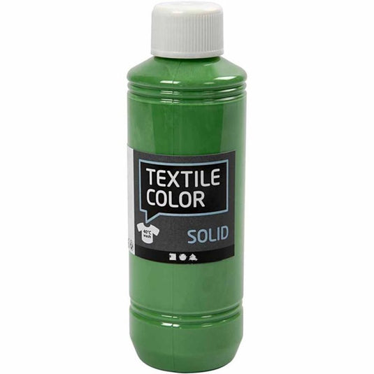 Creativ company textile color dekkende textielverf - brilliant groen, 250ml