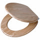 Tiger steigerhoutlook - wc bril - toiletbril met deksel - soft close - mdf - eiken
