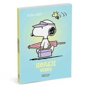 Snoopy schoolagenda 2026 2027 - blauw - met tussenbladen