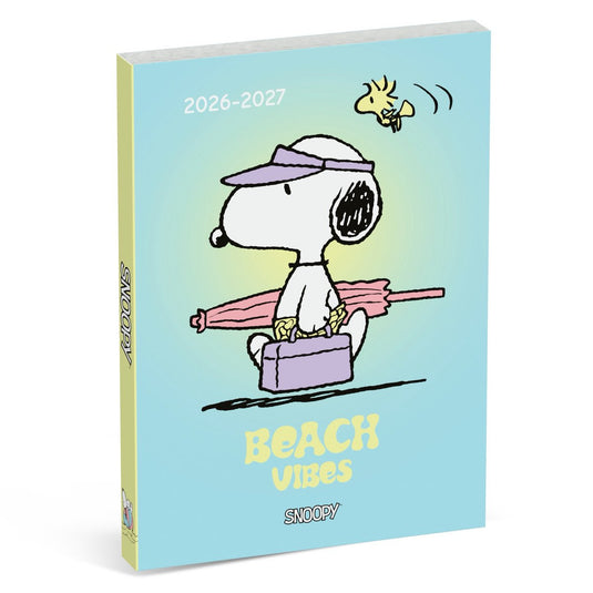 Snoopy schoolagenda 2026 2027 - blauw - met tussenbladen