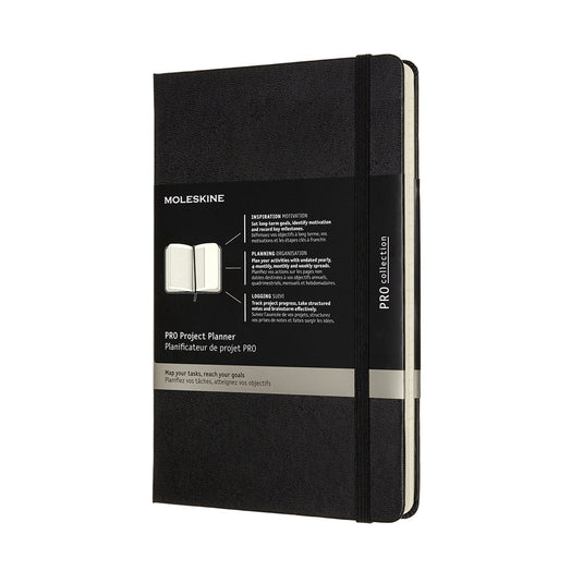 Moleskine professional project planner - large - hardcover - zwart
