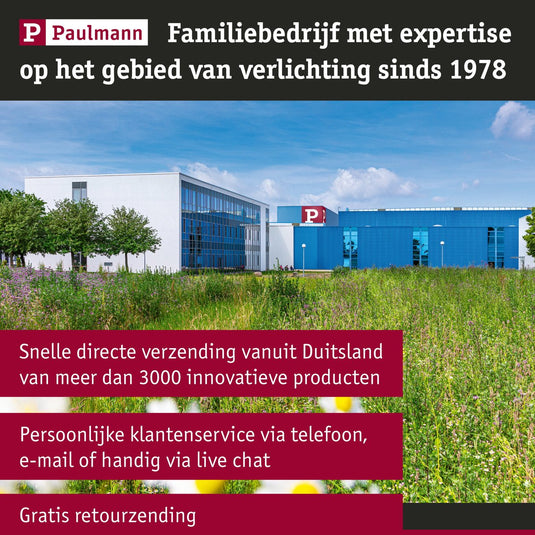 Paulmann plug shine kabel 1m 3 uitgangen ip68 zwart