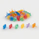 Tickit ® transparante kleuren spinners - verpakking van 36