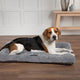 Scruffs cosy benchkussen - zacht hondenkussen - anti-slip - imitatie su�de - grijs - xl - 120 x 75 cm