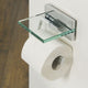 Tiger safira - wc rolhouder met planchet - chroom
