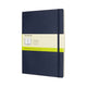 Moleskine classic notitieboek - extra large - softcover - blanco - saffier blauw