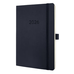 Sigel weekagenda 2026 conceptum - formaat a5 - zwart - softcover - si-c2622