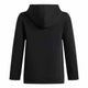Under armour ua b rival fleece hoodie-blk jongens sporttrui - ultimate zwart - wit