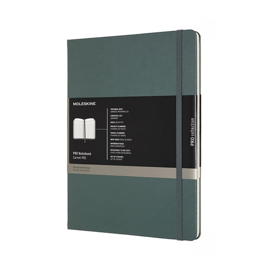 Moleskine professional notitieboek - extra large - hardcover - bos groen