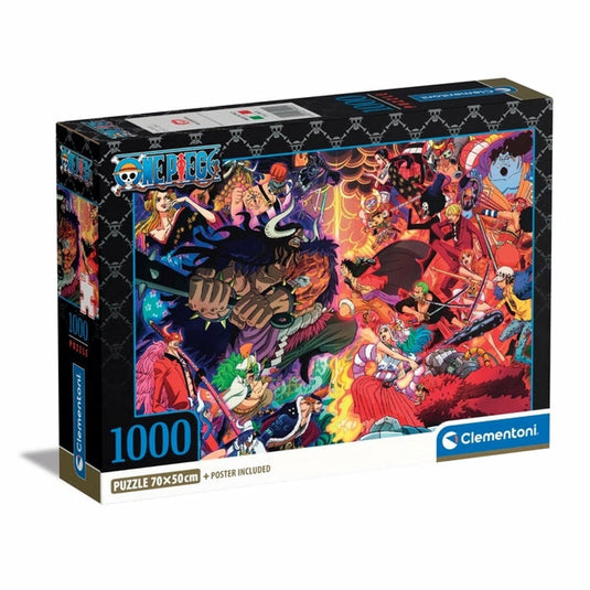 Clementoni - puzzel - 1000 stukjes - one piece - impossible - anime - high quality series