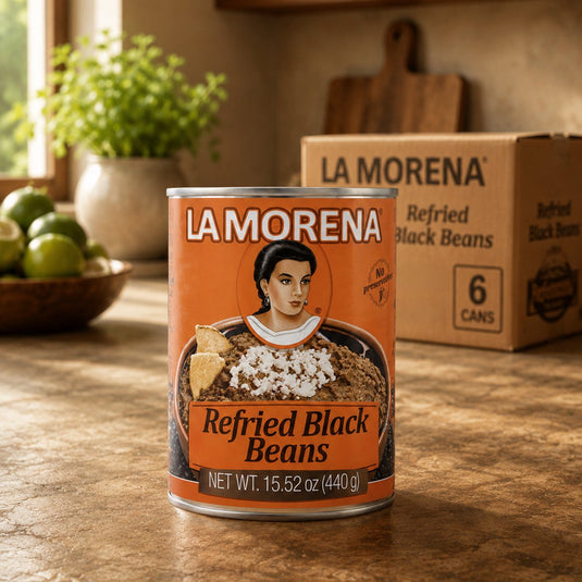 La morena zwarte bonenspread 6 x 440 gram