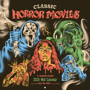 Trends international classic horror movies 2026 wall calendar