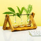 Winkee houten stekjesvaas - 3 glaasjes