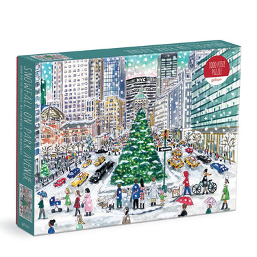 Michael storrings snowfall on park avenue 1000 piece puzzle