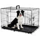 Flamingo hondenbench l – opvouwbare hondenbench auto – hondenbench draadkooi mezo zwart – 92x56x64 cm – stevig praktisch