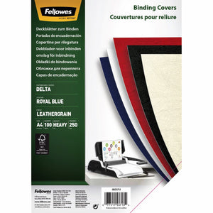 Inbindkaft fellowes 5371305 koninklijk blauw papier