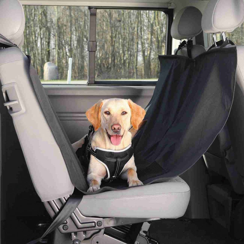 Laden Sie das Bild in Galerie -Viewer, Trixie auto-hondendeken met deurbescherming zwart
