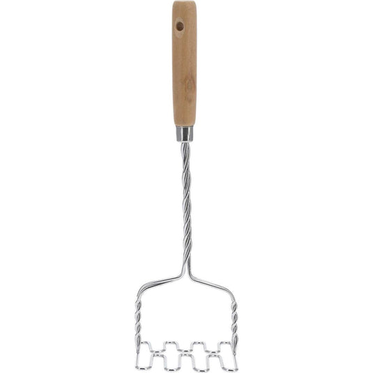Westmark aardappelstamper, lengte: 34 cm, roestvrij staal hout, zilver lichtbruin, 61272270