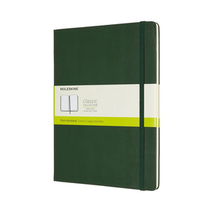 Moleskine classic notitieboek - extra large - hardcover - blanco - mirte groen