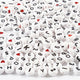 Creativ company plastic letterkralen 7 mm wit 200gr