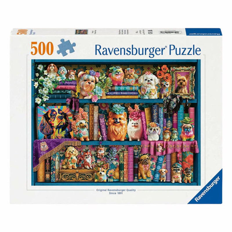 Afbeelding laden in galerijviewer, Ravensburger puzzel precious porcelain pugs - legpuzzel - 500 stukjes

