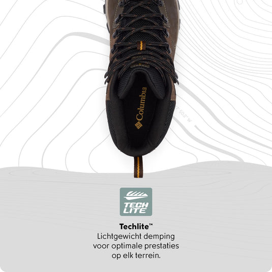 Columbia newton ridgeâ„¢ plus ii waterproof men's wandelschoenen - cordovan, squash - maat 42