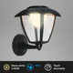Briloner - led wandlamp oplaadbaar - buitenlamp dimbaar - zwart - 23 x 29,5 x 16,5 cm - zwart