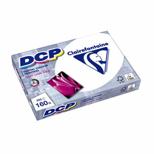 Clairefontaine kopieerpapier a4 160 g m² satijn wit 250 vellen