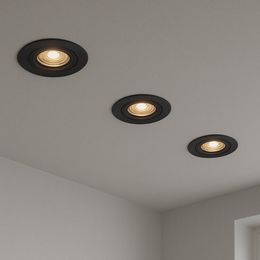 Calex slimme inbouwspot - smart led downlight dimbaar - kantelbaar - warm wit licht - zwart