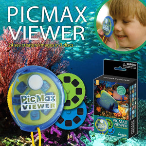 Ambo picmax viewer - zeedieren - 3 verwisselbare schijfjes - educatief speelgoed - 3 jaar