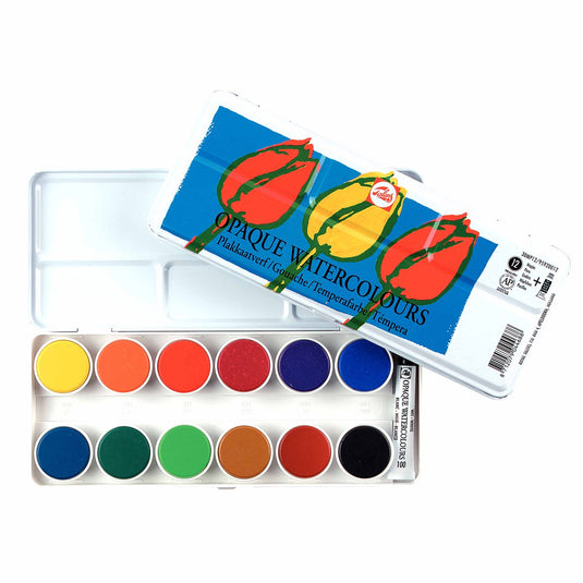 Talens dekkende aquarelverf set 30mp12