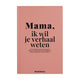 Bookstory mama, ik wil je verhaal weten – invulboek voor mama | origineel moederdag cadeau geschenk | persoonlijk invulboek volwassenen