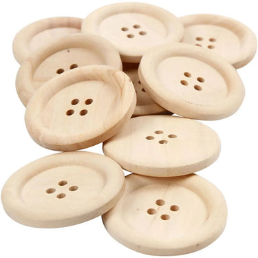 Creativ company https: www.cchobby.nl houten-knopen-d-35-mm-gatgrootte-2-mm-4-gaten-10-stuk-1-doos