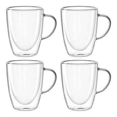 Leonardo duo dubbelwandig glas 300ml - set 4