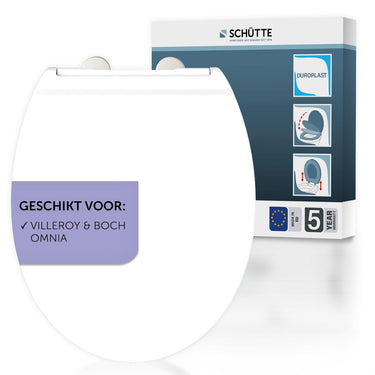 Schütte wc-bril 82801 pro 9 - valrem - afneembaar - geschikt voor villeroy boch omnia - belastbaar tot 250 kg